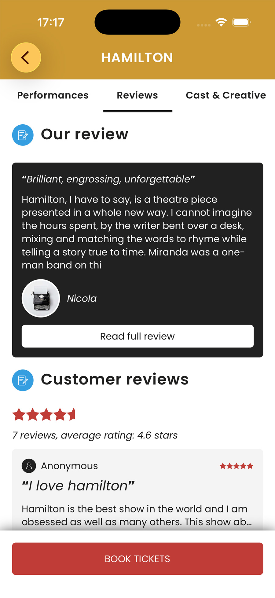 Theatreland app screenshot 4