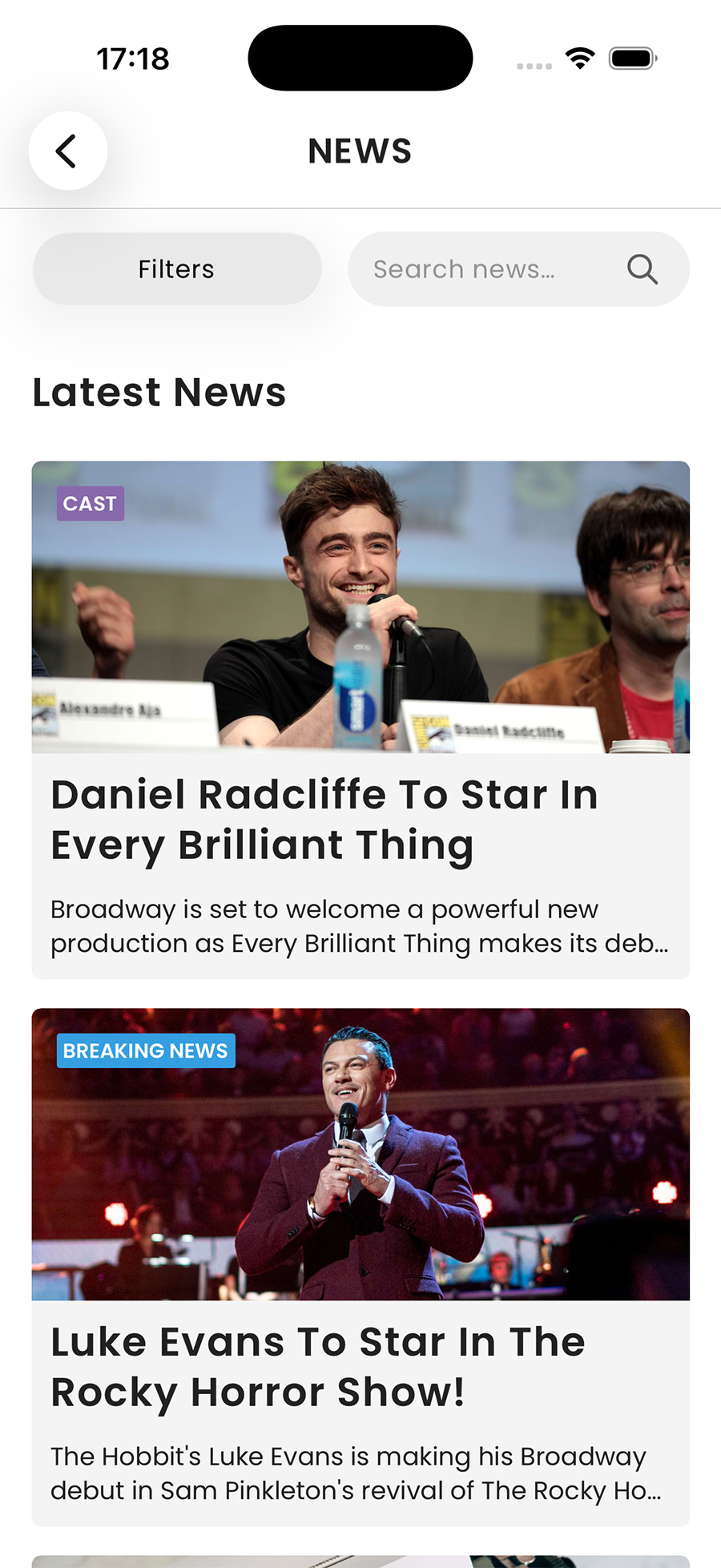 Theatreland app screenshot 7